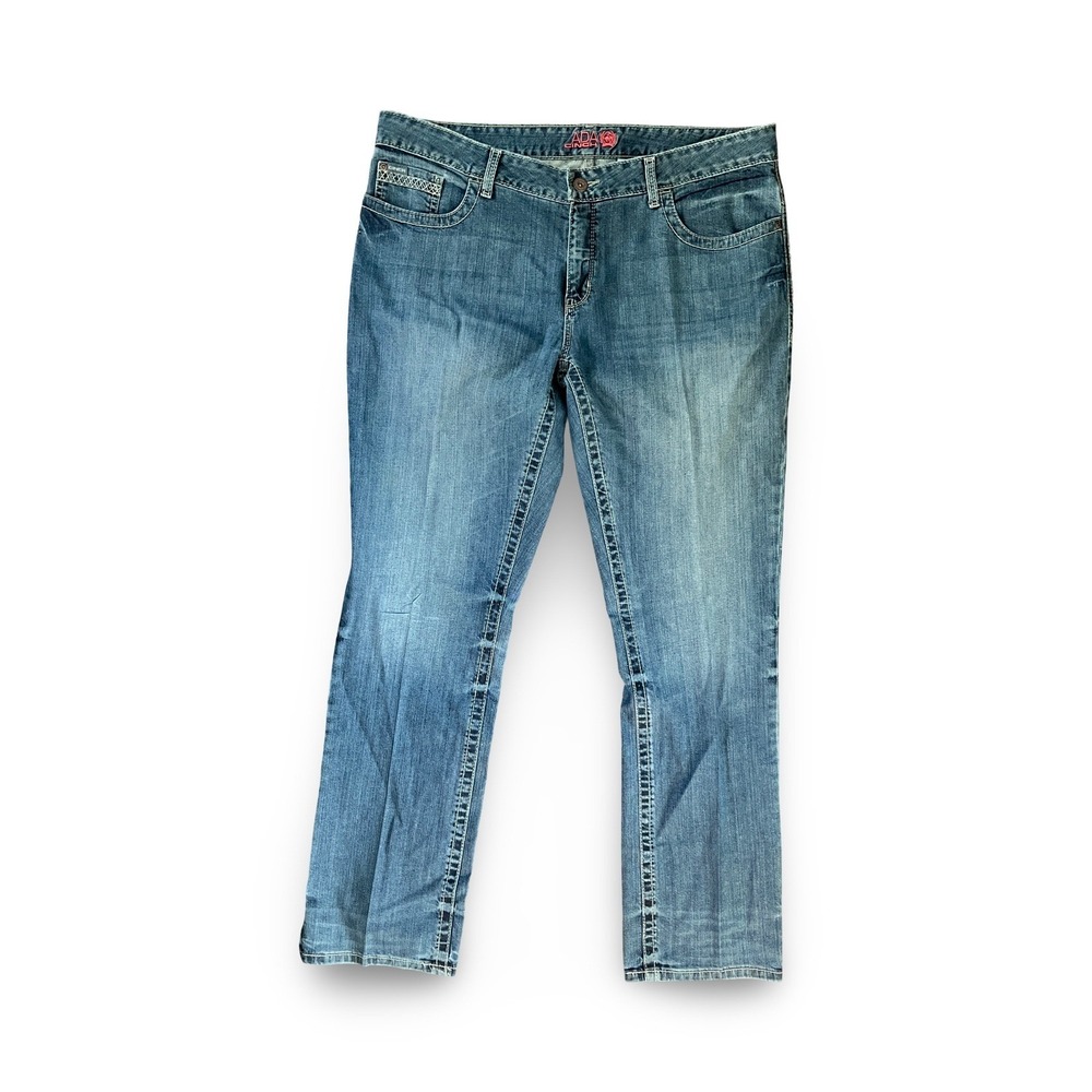 Cinch Ada Women Medium Wash Straight Leg Western Jeans Size 34/17 L MJ81352071